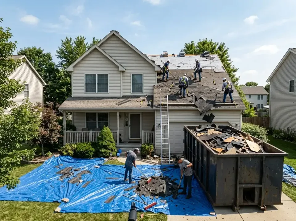roof-replacement-debris-remova-004 — frequently asked questions, Cheapest Dumpster Rentals in Madison, IL